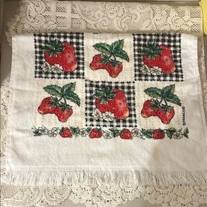Strawberry Pattern Kitchen Towel